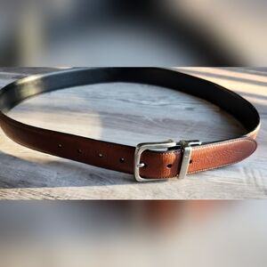Tommy Bahama Reversible Leather Belt Black Brown Men's Size Large 38 40